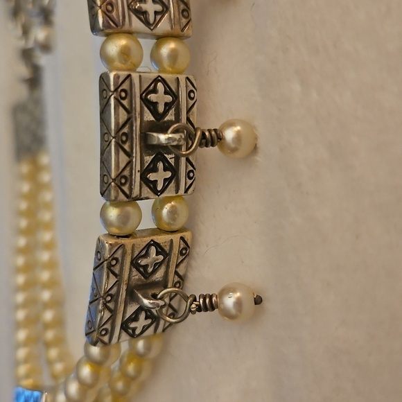 BRIGHTON Anastasia Pearl Princess Diana Goth Castlecore Choker Necklace - Picture 3 of 11